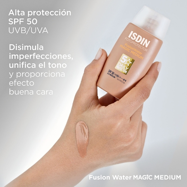 ISDIN Fusion Water Color Medium SPF50 de 50 ml-4