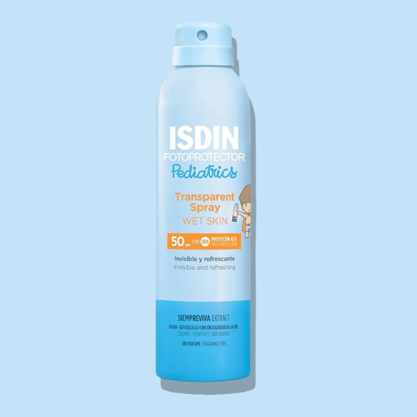 ISDIN Pediatrics Spray Transparente Wet Skin SPF50 de 250 ml
