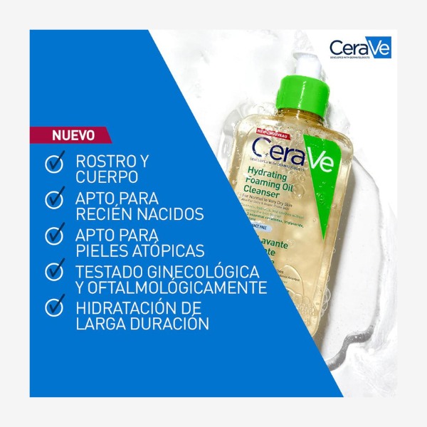 CERAVE Aceite Limpiador Espumoso Hidratante 473 ml